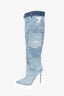 Dolce & Gabbana Denim Knee High Boots Size 39