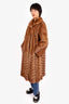 Vintage Canadian Pastel Mink Fur/Suede Coat Est. Size 8