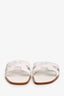 Hermès White Leather Oran Sandals Size 39