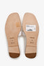 Hermès White Leather Oran Sandals Size 39