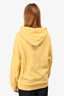 Moncler Yellow Logo Printed Hoodies Size M Mens
