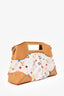 Louis Vuitton x Takashi Murakami 2011 White/Multicolour Judy MM Handbag with Chain