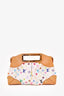 Louis Vuitton x Takashi Murakami 2011 White/Multicolour Judy MM Handbag with Chain