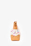 Louis Vuitton x Takashi Murakami 2011 White/Multicolour Judy MM Handbag with Chain