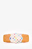Louis Vuitton x Takashi Murakami 2011 White/Multicolour Judy MM Handbag with Chain