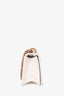 Christian Dior 2018 White Leather Studded Diorama Small Shoulder Bag