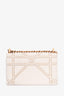 Christian Dior 2018 White Leather Studded Diorama Small Shoulder Bag