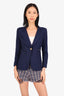 Smythe Navy Single Breasted Blazer Size 2