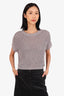 Vince Grey Knit Cropped Sleeveless Sweater Size XS