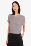 Vince Grey Knit Cropped Sleeveless Sweater Size XS