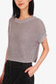 Vince Grey Knit Cropped Sleeveless Sweater Size XS