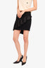 Cinq A Sept Black Ruffle Mini Skirt Size 0