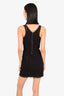 Helmut Lang Black Mesh Detail Sleeveless Bodycon Dress Size S
