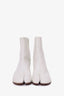 Maison Margiela White Leather Tabi Boots Size 40