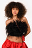 En Saison Black Feather Tube Top Size XS