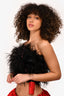 En Saison Black Feather Tube Top Size XS