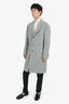 Brunello Cucinelli Grey Wool/Cashmere Coat Size 52 Mens