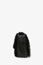 Pre-loved Chanel™ 2008/09 Black Rabbit Fur/Calfskin Leather Flap Bag