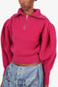 Isabel Marant Pink Wool Kuma Pointelle Sweater Size 38