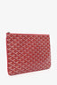 Goyard Red Goyardine Senna MM Pouch