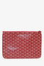 Goyard Red Goyardine Senna MM Pouch