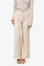 Ba&sh Cream Tweed 'Amour' Pants Size 34