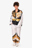 Versace White Printed Nylon Joggers Size 50