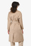 Weekend Max Mara Beige Wool Belted Coat Size 0