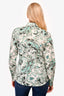 Etro Teal/White Printed Button Down Shirt Size 42