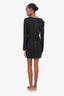 T By Alexander Wang Black Long-Sleeve Mini Dress Size M