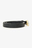 Gucci Black Leather Pearl GG Marmont Belt Size 80/32