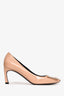 Roger Vivier Nude Patent Leather Buckle Detailed Heels Size 35