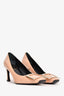 Roger Vivier Nude Patent Leather Buckle Detailed Heels Size 35