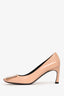 Roger Vivier Nude Patent Leather Buckle Detailed Heels Size 35