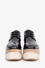 Stella McCartney Black Patent Leather Platform Sneakers Size 35