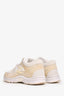 Pre-Loved Chanel™ White Suede/Leather CC Sneakers Size 36