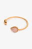 Louis Vuitton Gold Tone Gemstone Set Bangle
