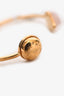 Louis Vuitton Gold Tone Gemstone Set Bangle