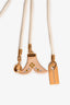 Chloe Gold Tone/White Rope Charm Necklace
