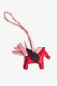 Hermès 2021 Fuscia/Brown Leather Rodeo Pegase PM Bag Charm