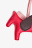 Hermès 2021 Fuscia/Brown Leather Rodeo Pegase PM Bag Charm