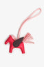 Hermès 2021 Fuscia/Brown Leather Rodeo Pegase PM Bag Charm