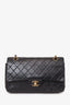 Pre-Loved Chanel™ 1997-99 Black Quilted Lambskin Medium Double Flap Bag