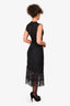 Cynthia Rowley Black Lace V-Neck Dress Size XS