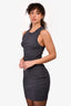 James Perse Grey Ribbed Cotton Midi Dress Size 0 (As Is)