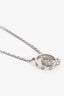 Cartier 18K White Gold Diamond Interlocking Love Necklace