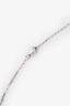 Cartier 18K White Gold Diamond Interlocking Love Necklace