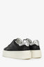 Lanvin Black Leather Platform Sneakers Size 40