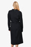 Stella McCartney Black V-Neck Midi Dress Size 42