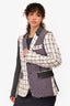 Thom Browne White/Red/Grey Tweed Blazer Jacket Size 2 Men